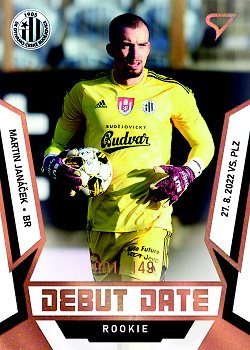 Martin Janacek Ceske Budejovice SportZoo FORTUNA:LIGA 2022/23 2. serie Debut Date Rookie /149 #DR-14